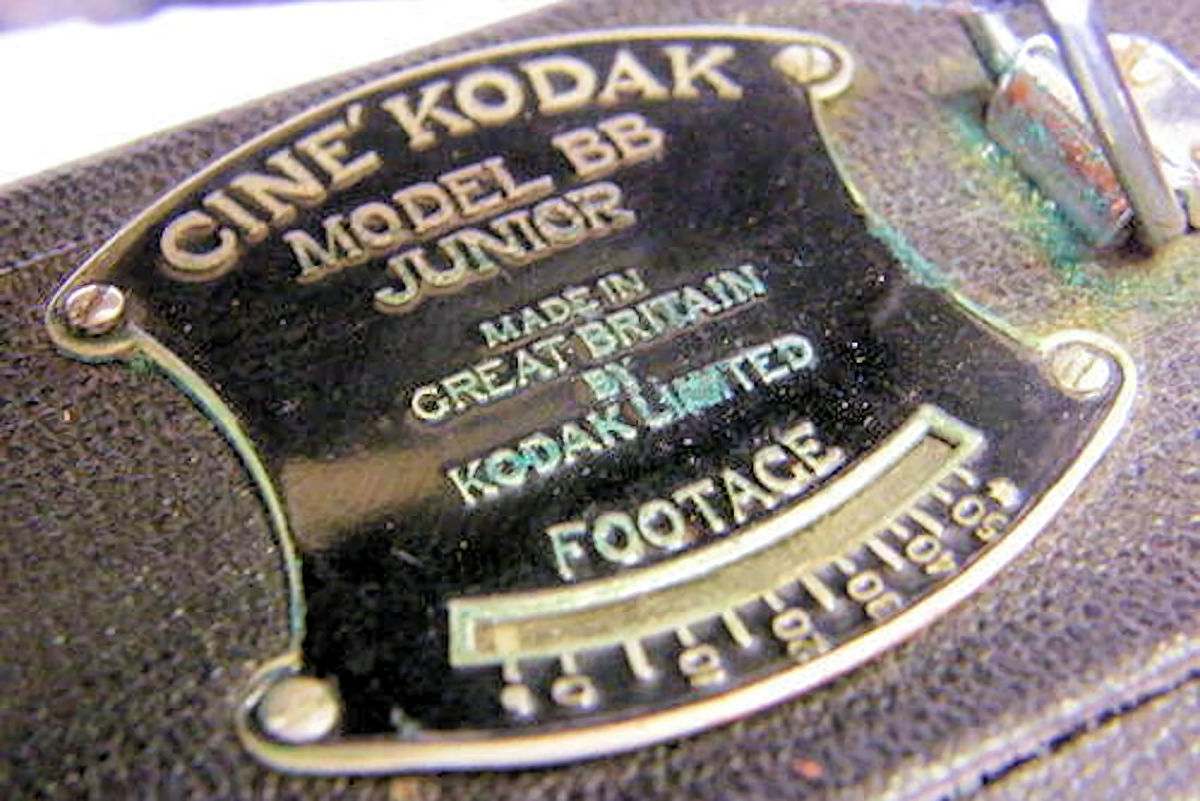 Camera Cine-Kodak Modl BB Junior - dessus